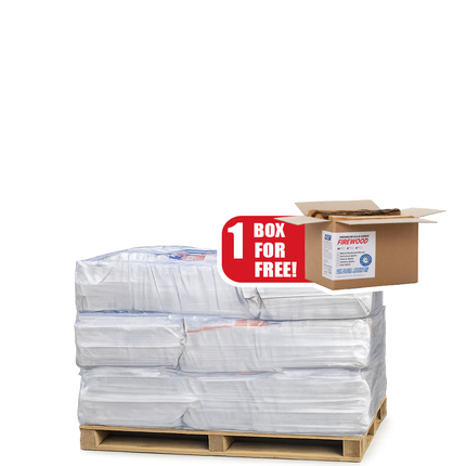 15 MEGA-Bags of Premium 16'' Kiln-Dried Firewood (Half Pallet, Local Delivery) + 1 Firewood Box For FREE
