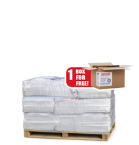 15 Mega Bag bulk pallet on shrink-wrapped pallet of premium 16-inch kiln-dried firewood