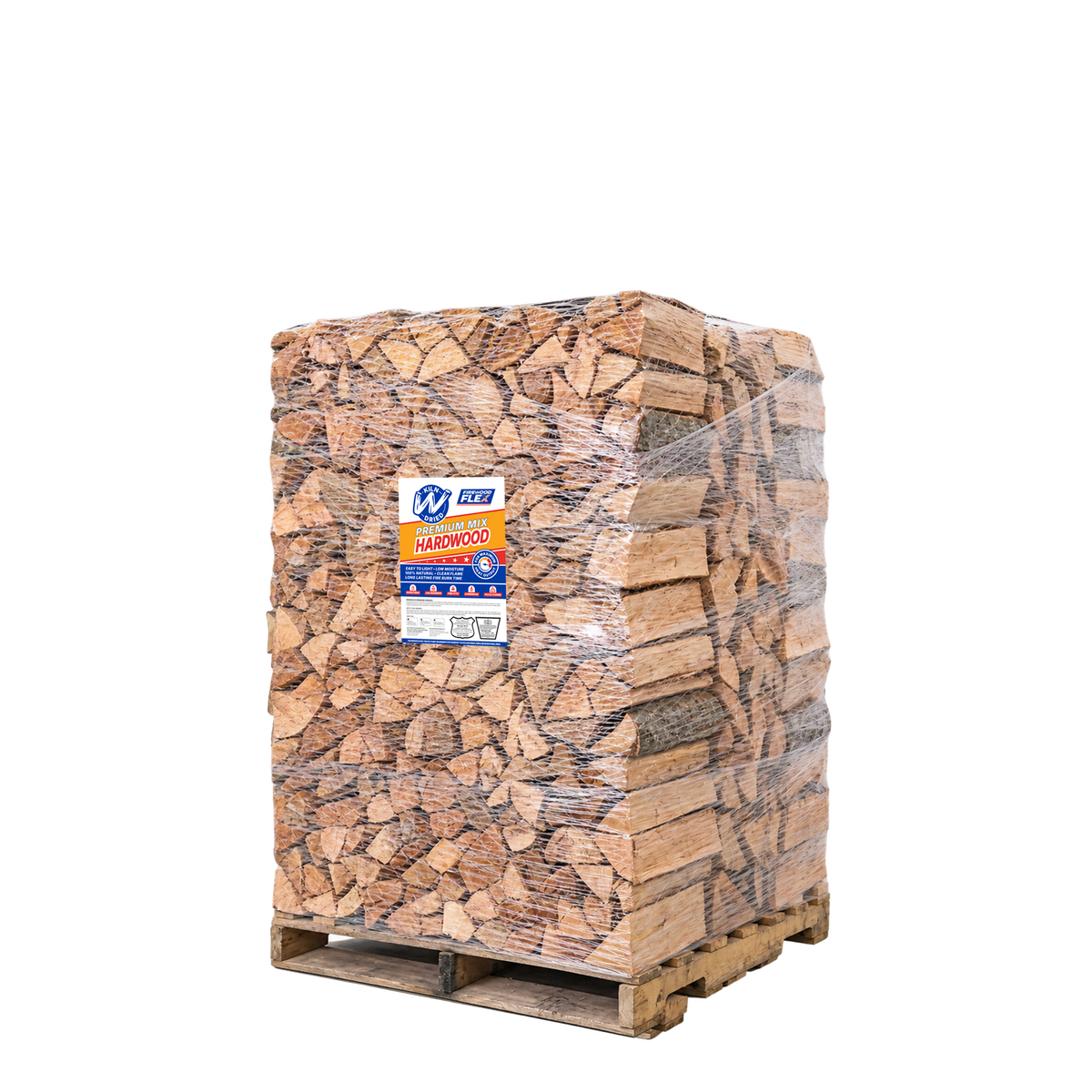 Premium 16" Kiln-Dried Firewood - ½ Cord, Neatly Palletized