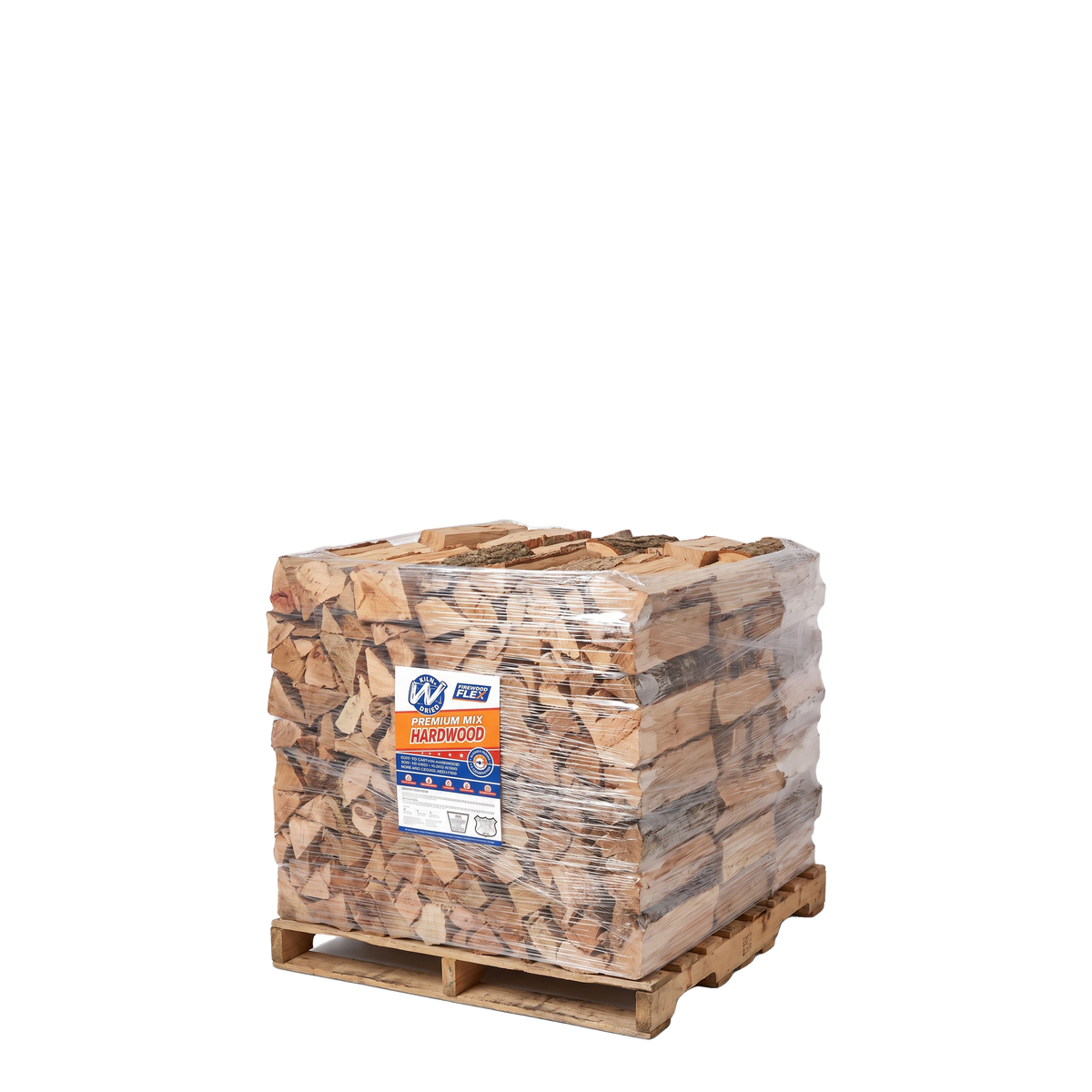 Premium 16" Kiln-Dried Firewood - ¼ Cord, Neatly Palletized