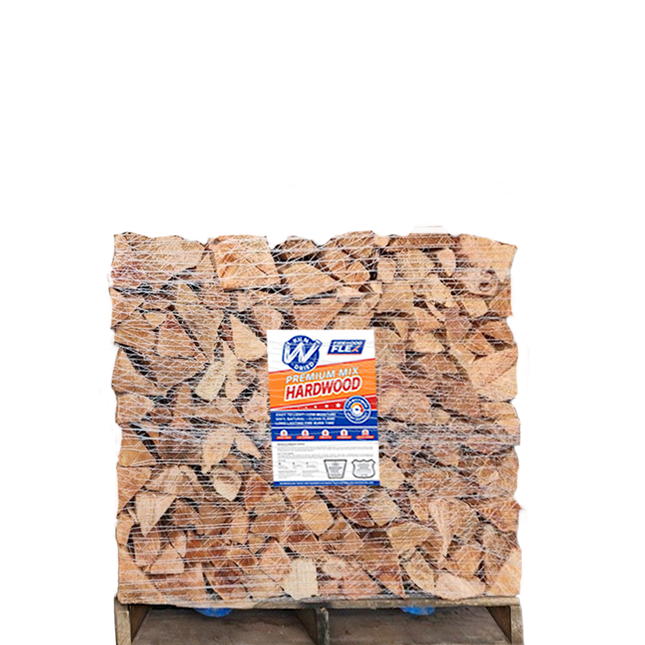 Premium 16″ Kiln-Dried Firewood – ¼ Cord, Neatly Palletized
