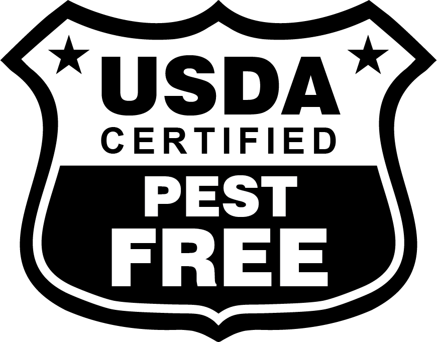 USDA Certified Pest Free shield